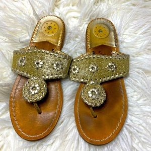 Girls Jack Rogers - Gold